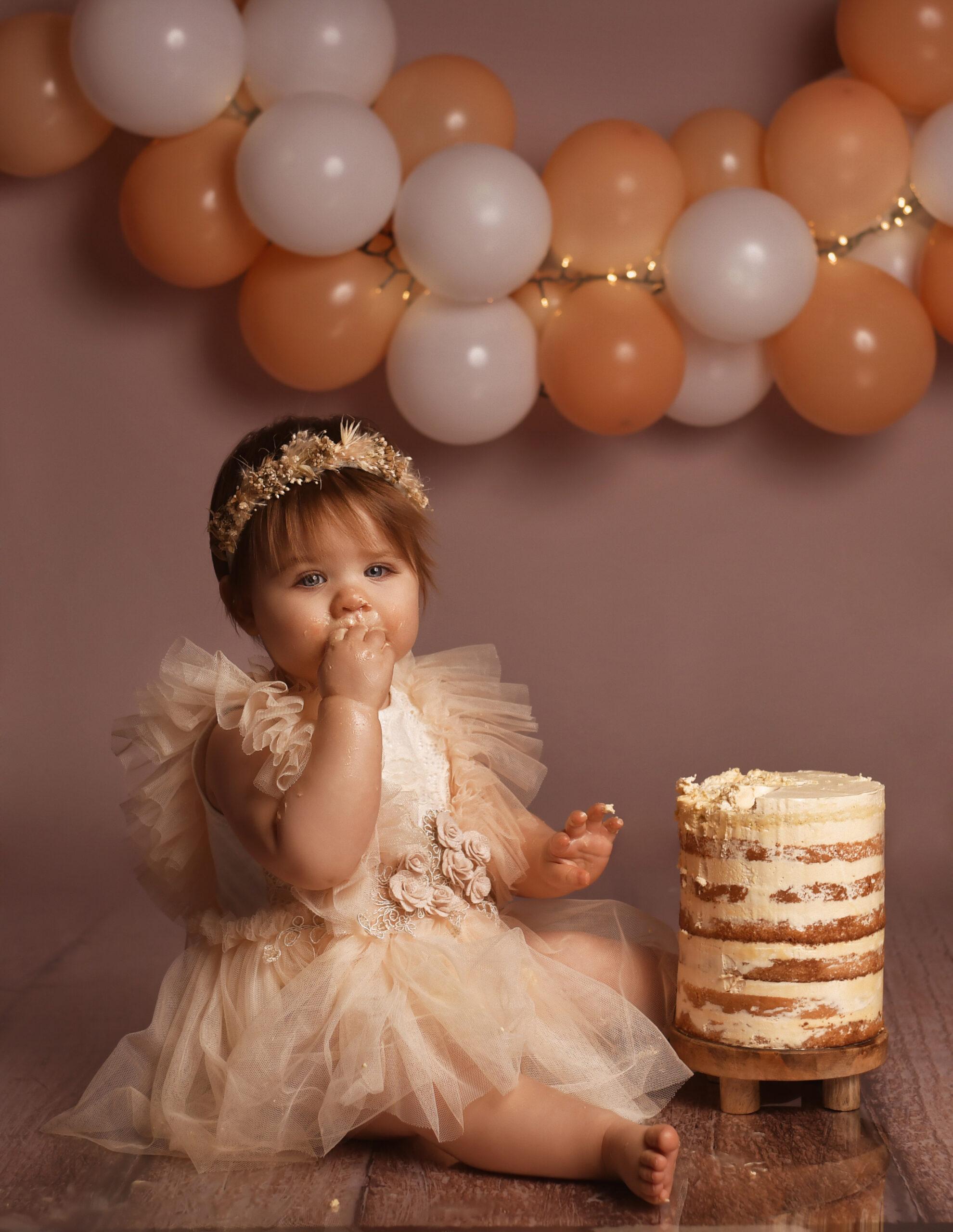 Anniversaire bébé - Séance photo - Smash the cake - Elena - 1 an